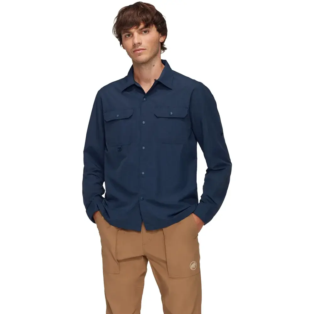 Сорочка Mammut Highland Longsleeve Shirt M L marine - фото 2
