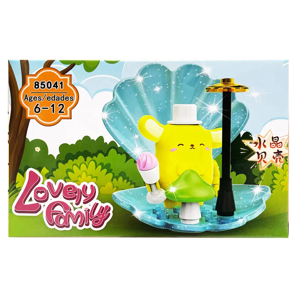 Дитячий ігровий конструктор "PomPomPurin" 85041-2 пластикові деталі