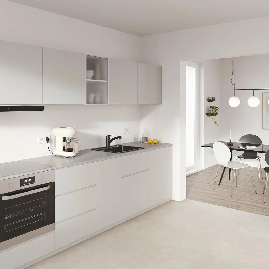 Змішувач для кухні Grohe QuickFix Start 303072431, Чорний матовий - фото 6