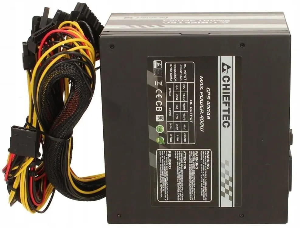 Блок живлення Chieftec Smart 400W (GPS-400A8) Black - фото 2