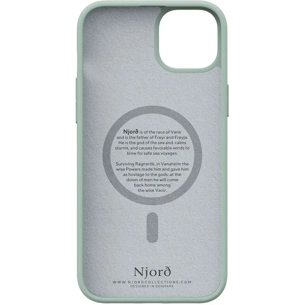 Чехол-накладка Njord Fabric MagSafe Case Turquoise для iPhone 15 Plus (NA52FA13) - фото 3