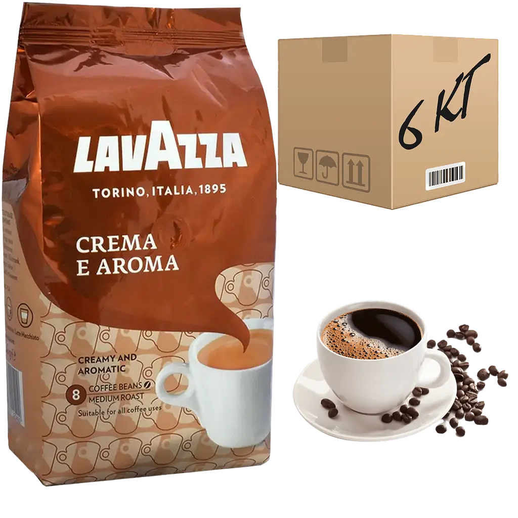 Кава в зернах Lavazza Crema e Aroma 1 кг (скринька 6кг)