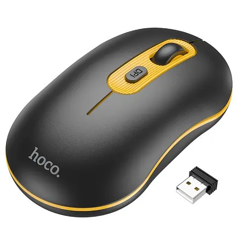 Комп'ютерна Миша HOCO GM21 Platinum 2.4G business wireless mouse Чорна - фото 3