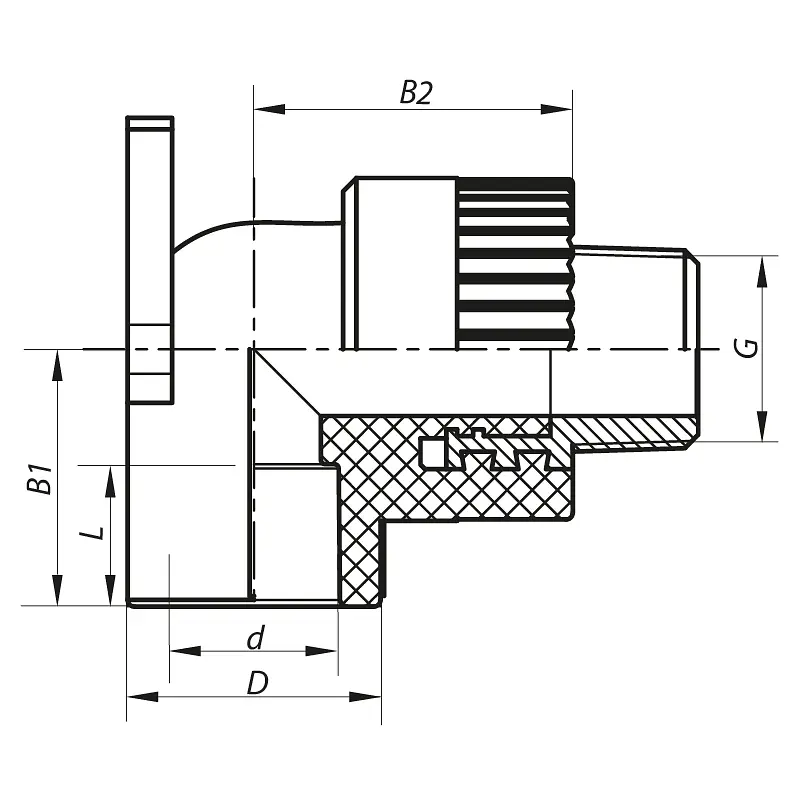 Кутник інсталяційний ЗР Koer 25x3/4M PPR K0126.Pro KP0151 - фото 2
