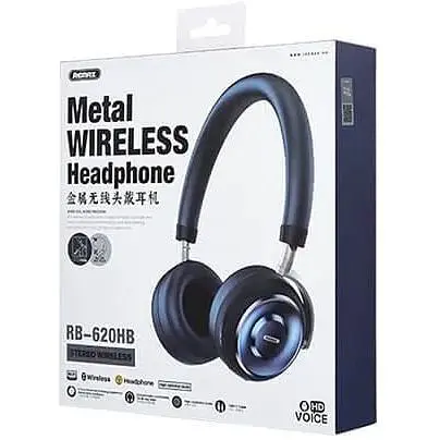 Наушники беспроводные накладные Remax RB-620HB BT 5.0 гарнитура стерео синяя - фото 2