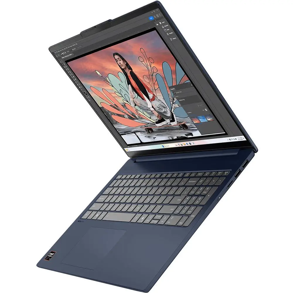 Ноутбук Lenovo IdeaPad Slim 5 16AKP10, (83HY0036RM), AMD Ryzen AI 7 350 до 5.0 ГГц, 16" 2.8K OLED, 32 ГБ, SSD 1 ТБ, AMD Radeon 860M, Free DOS - фото 2