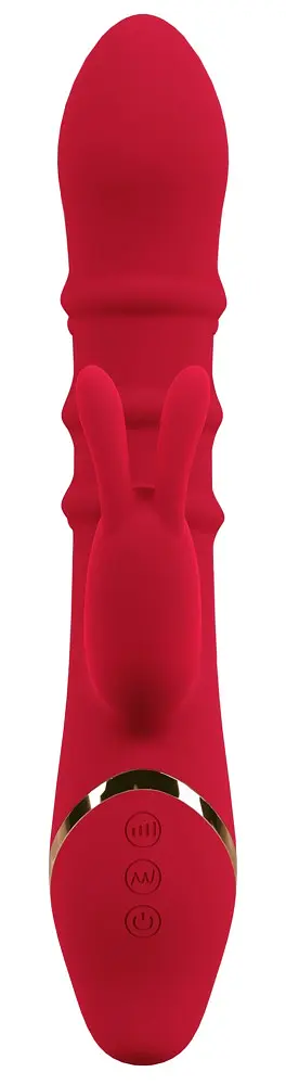 Вібратор-кролик You2Toys Double Bunny 23.7 см (червоний) - фото 5