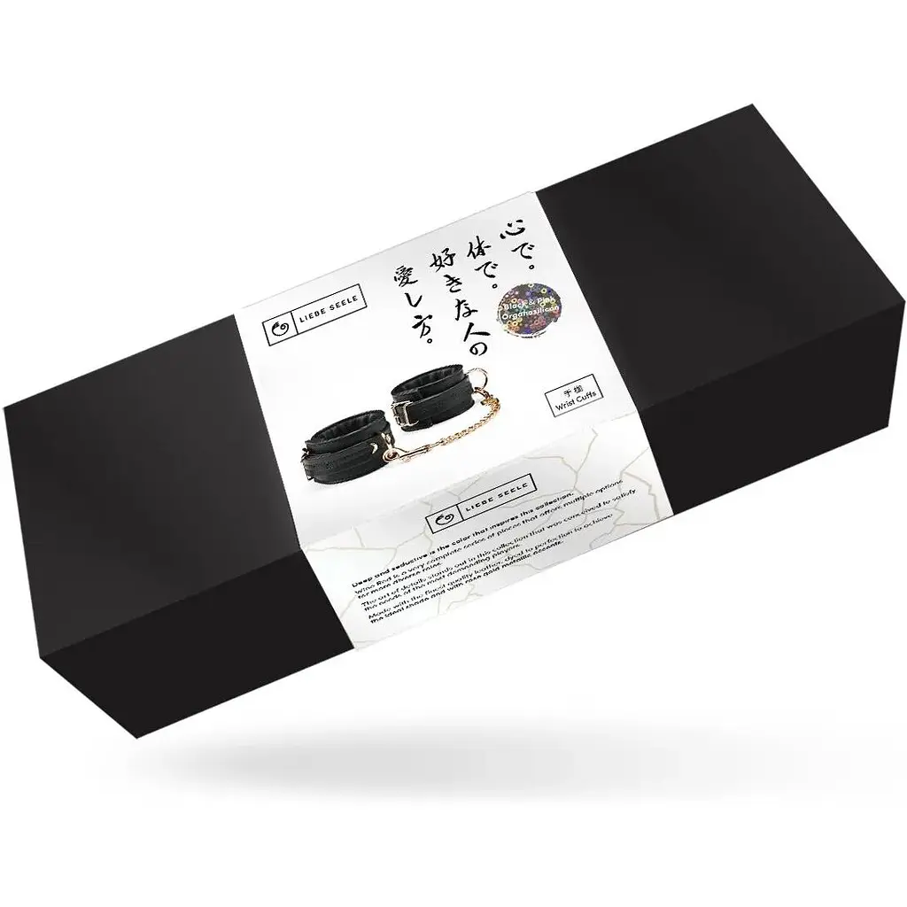 Наручники Liebe Seele Black Organosilicon Wrist Cuff - фото 6