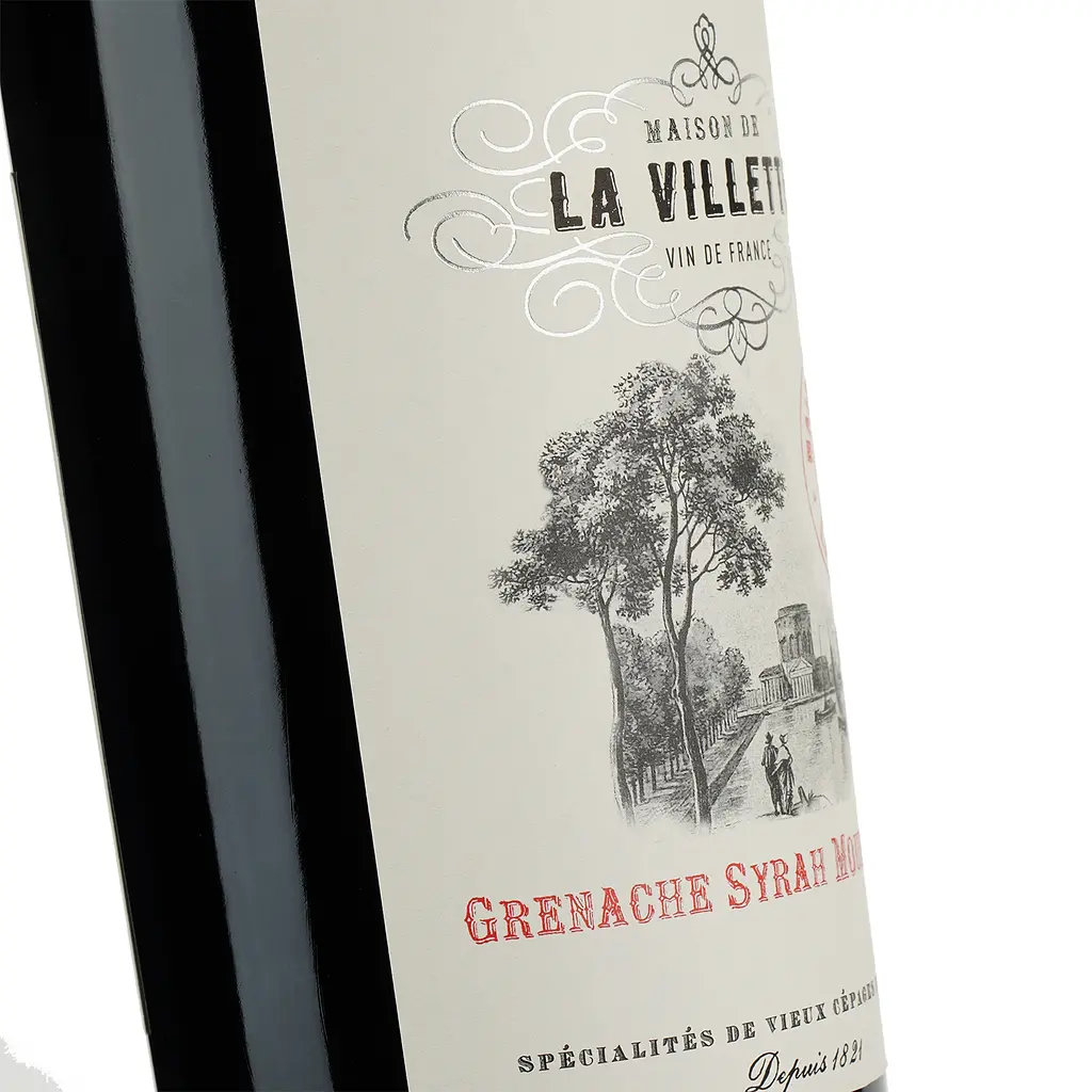 Вино Badet Clement La Villette Grenache Syrah Mourvedre, червоне, сухе, 13%, 0,75 л (8000015862077) - фото 3