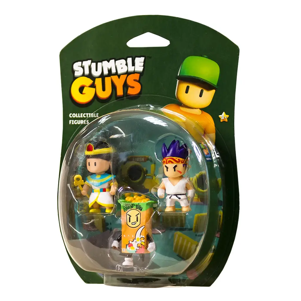 Фігурка Stumble Guys набір колекційних - Сенсей Фаєрфіст, Клеопатра, Кілер (SG2020-4)