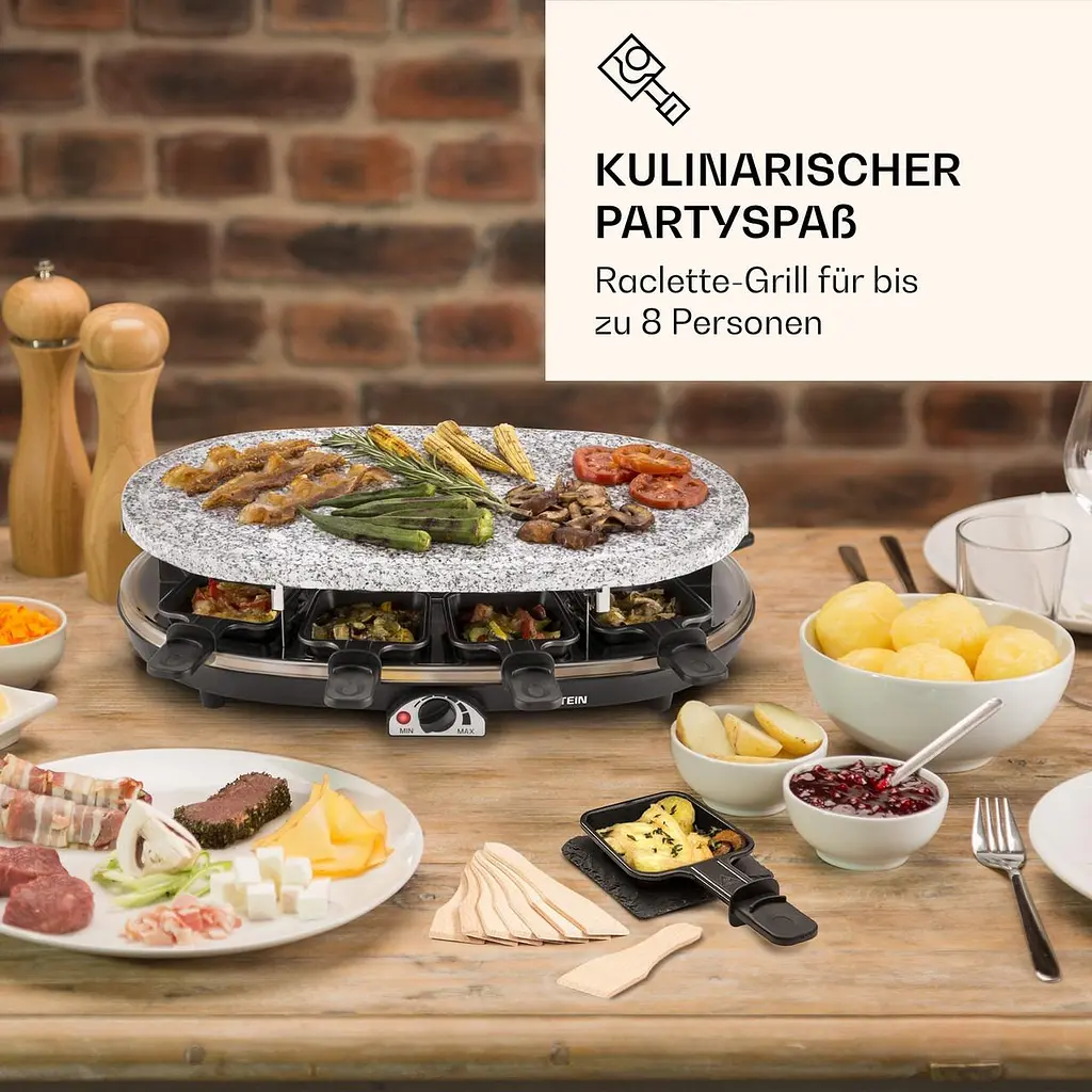 Гриль раклет Klarstein All-U-Can Grill Raclette 4-in-1 (10039923) - фото 2