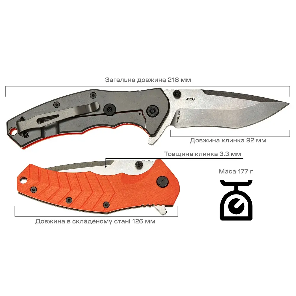 Нож Skif Griffin II SW Orange - фото 9