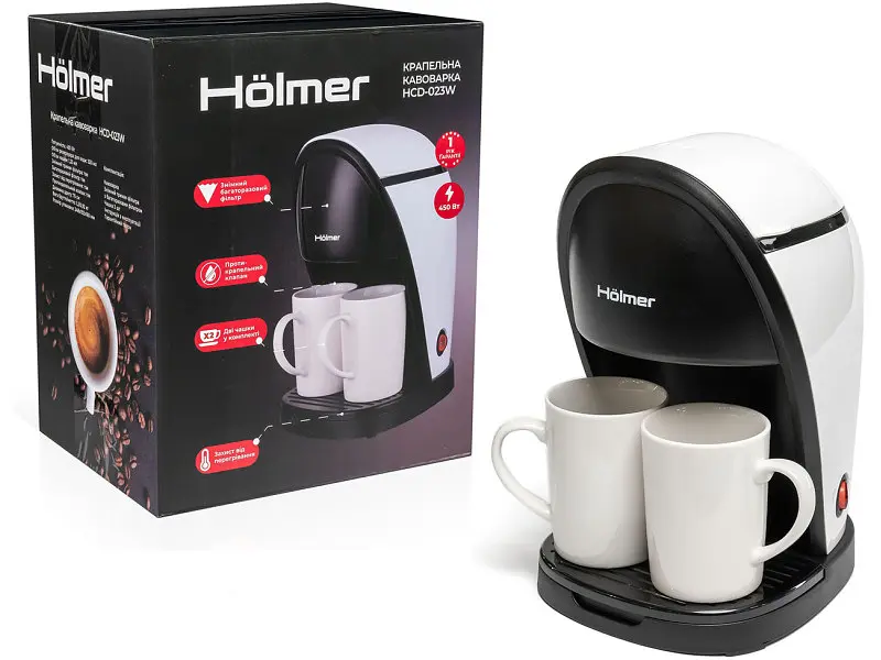 Капельная кофеварка Holmer HCD-023W - фото 8