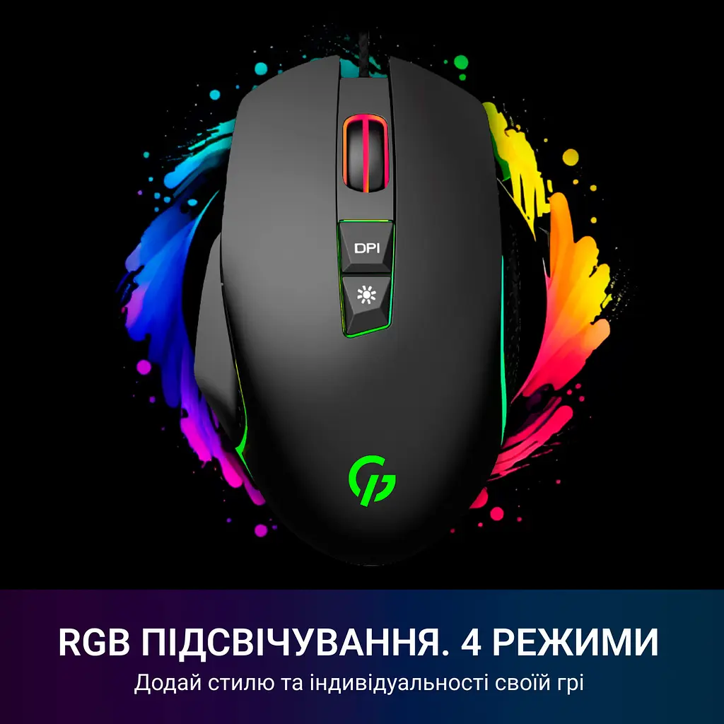 Миша GamePro Nitro GM365 Чорний - фото 2