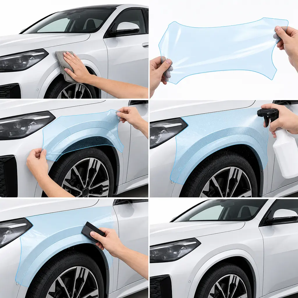 Антигравійна захисна бронеплівка за лекалами для BMW iX2 U10 2023- повний кузов - фото 2