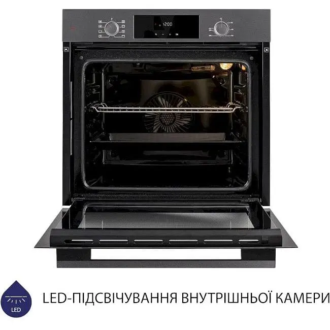 Духова шафа Minola EOD 6804 Platinum Gray сірий - фото 6