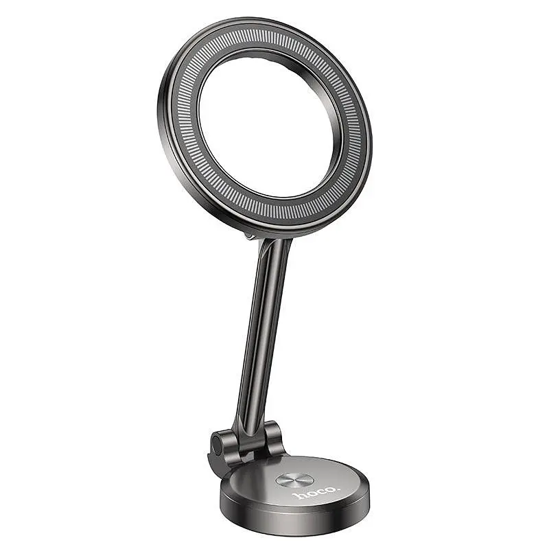 Тримач Hoco Advantage metal ring magnetic Car holder center console H51 - фото 3