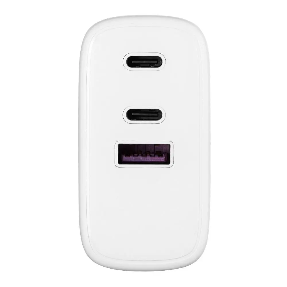 Мережевий зарядний пристрій 2E USB-C Wall Charger GaN 65W White (2E-WC3USB65W-W) - фото 2