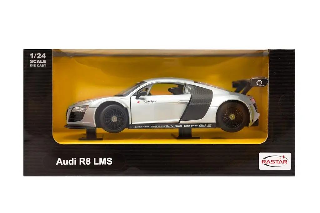 Машинка Rastar Audi R8 LMS 1:24 сріблястий 56100 - фото 3