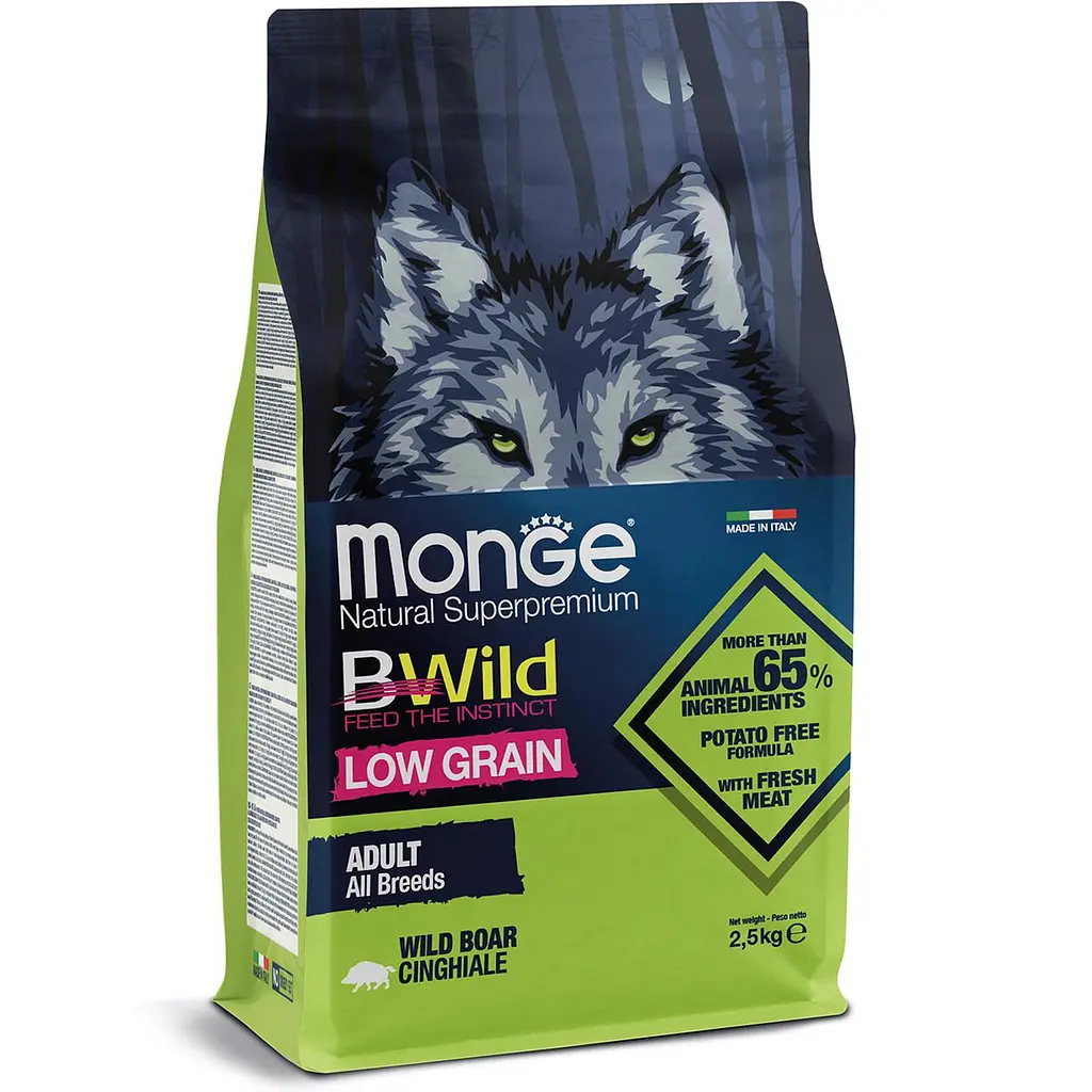 Сухий корм Monge BWild Adult Wild Boar Низкозерновий собак усіх порід на основі дикого кабана 15 кг - фото 2