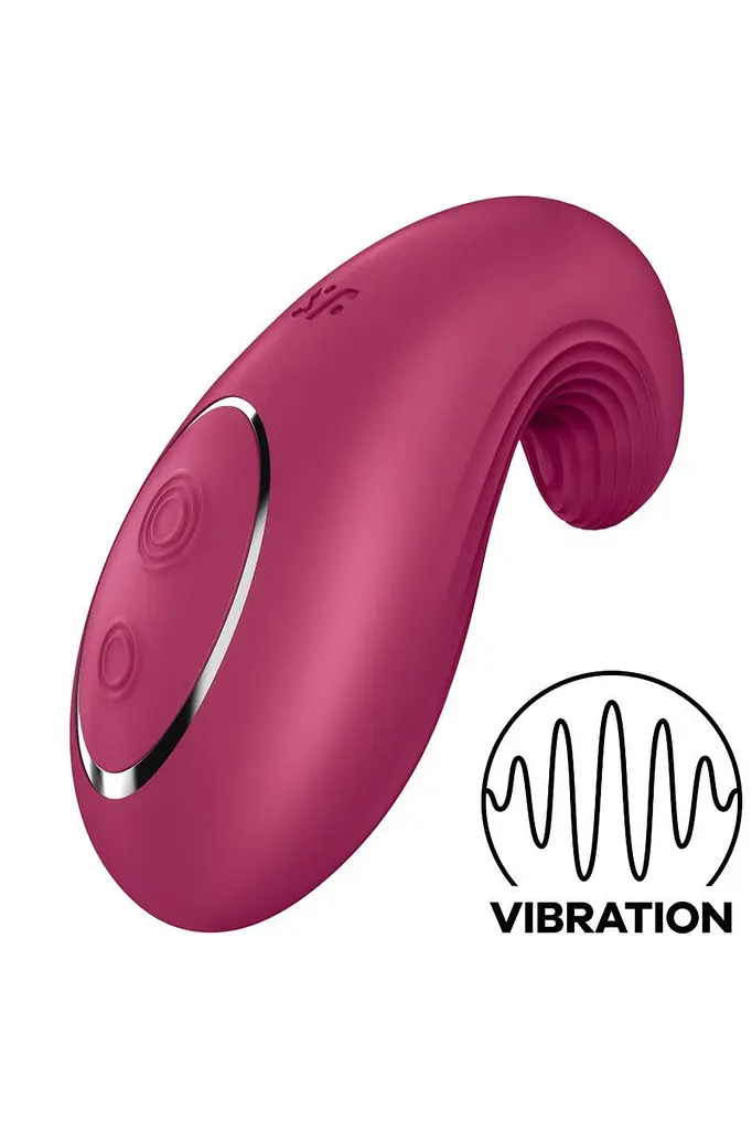 Вибратор Satisfyer Dipping Delight 9 см бордовый - фото 3
