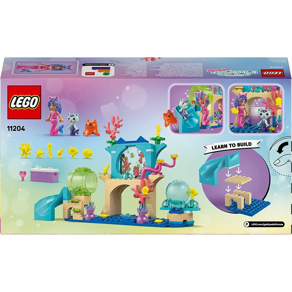 Конструктор LEGO Gabby's Dollhouse Аквариумные приключения русалочки Габби 103 детали (11204) - фото 8