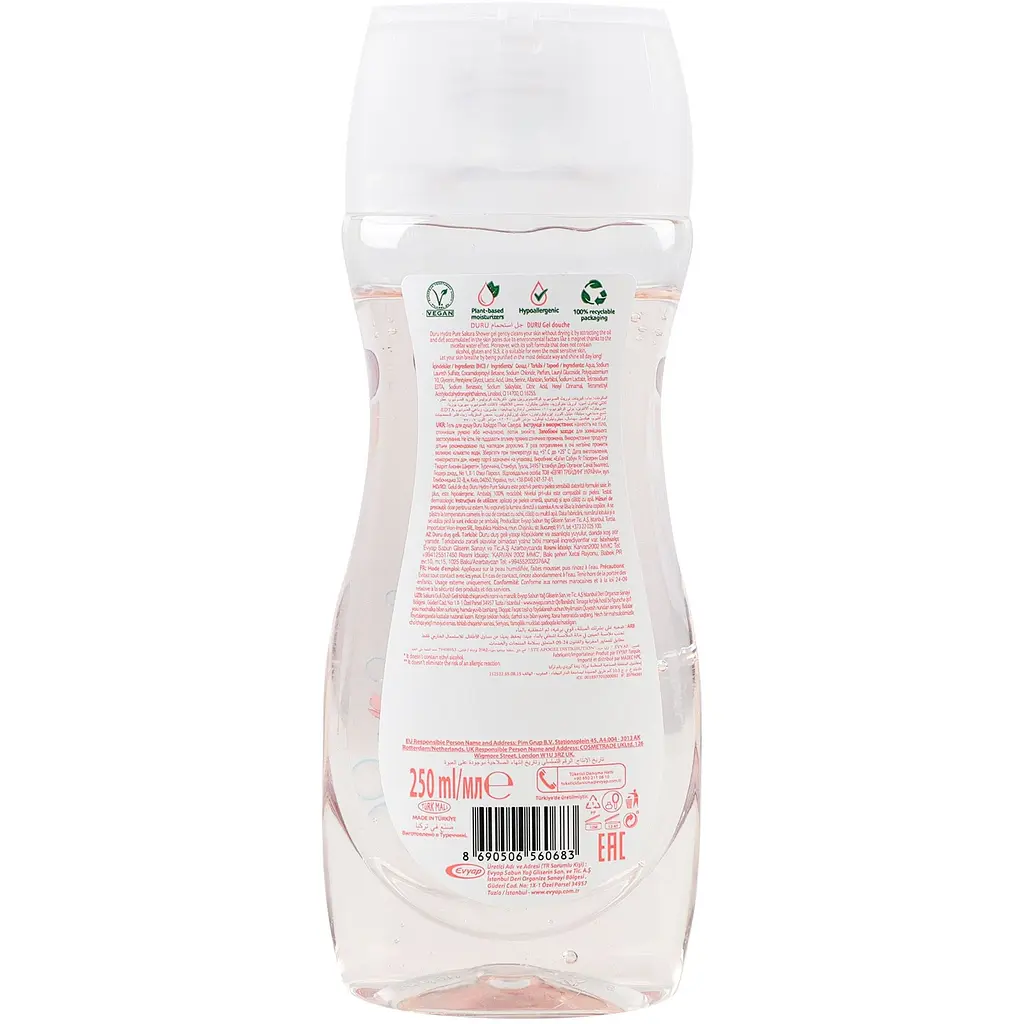 Гель для душу Duru Hydro Pure Sakura 250 мл - фото 2
