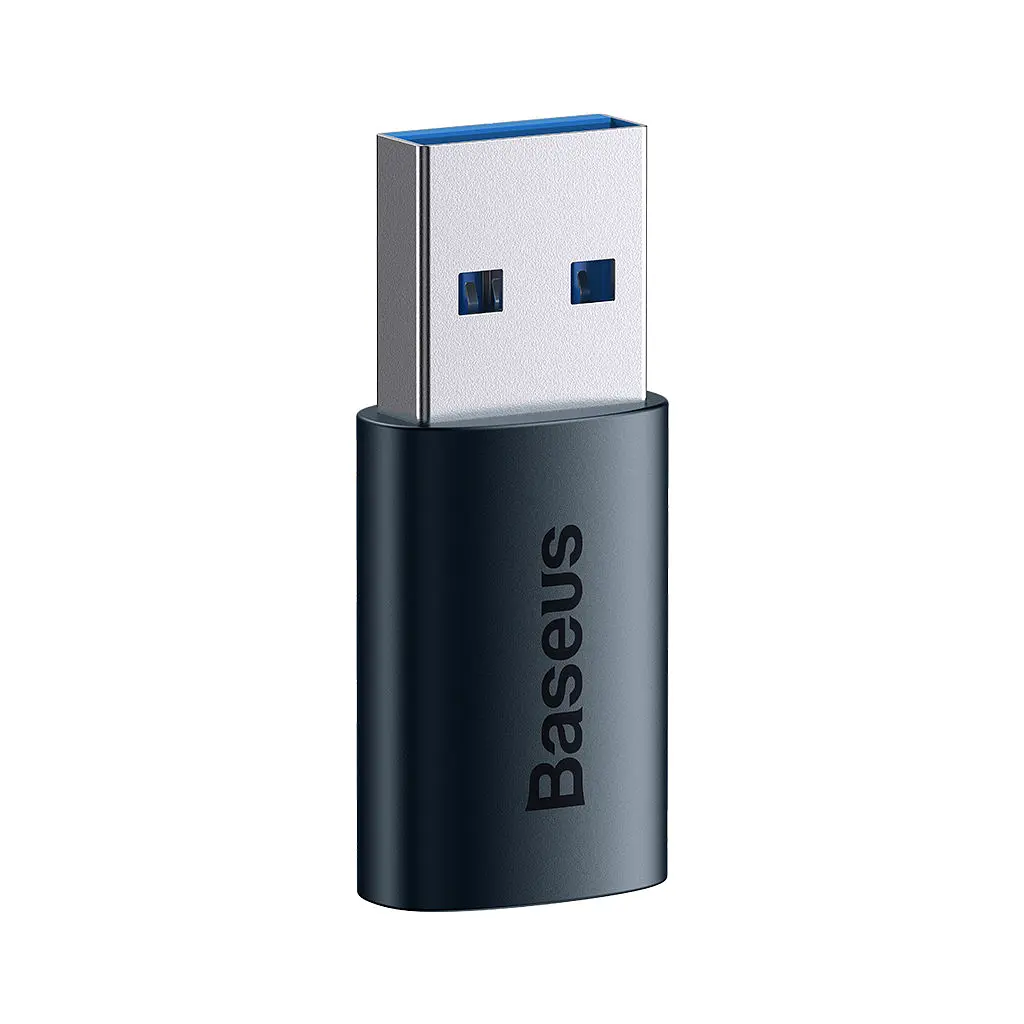 Перехідник USB 3.1 M to USB-C F blue Baseus (ZJJQ000103) - фото 2