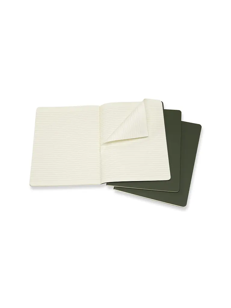 Записник Moleskine Cahier великий, Лінійка Зелений (CH021K15) - фото 3