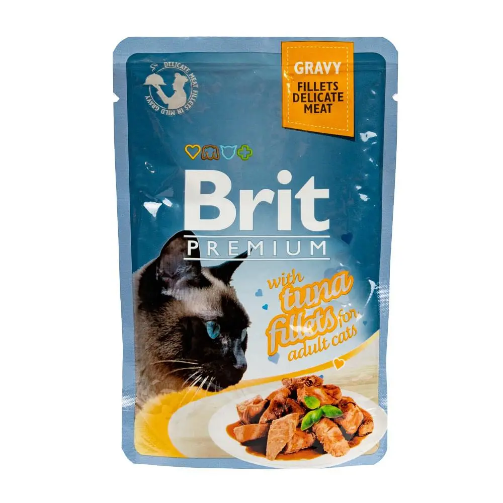 Корм волого Brit Premium Cat Tuna Fillets 85 г - фото 3