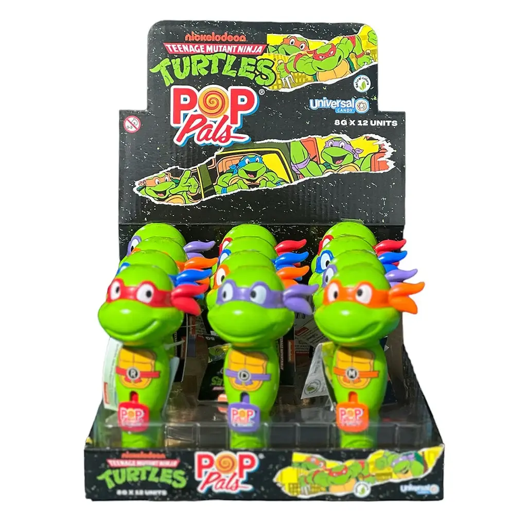 Цукерка на паличці Teenage Mutant Ninja Turtles Push N Twist Candy Pops 8 г - фото 4