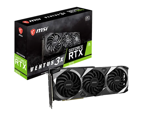 Відеокарта GeForce RTX 3070 8GB MSI Ventus 3X OC (RTX 3070 VENTUS 3X OC) Б/В - фото 3