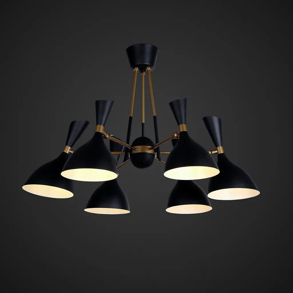 Люстра в стилі лофт Levistella 756LPR1024-6 BK - фото 3
