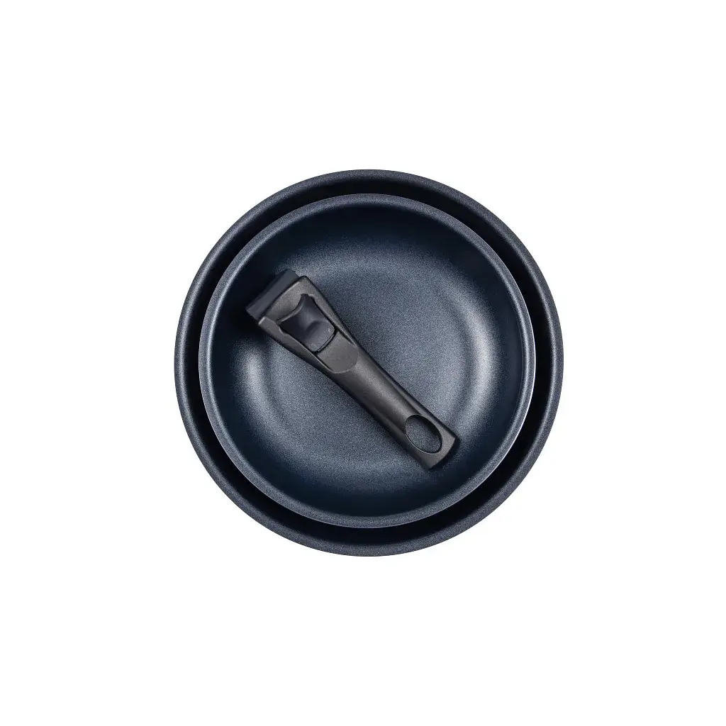 Набір сковорідок Bergner Click & cook, зі знімною ручкою, 22/26 см, червоний (BG-31605-RD) - фото 3