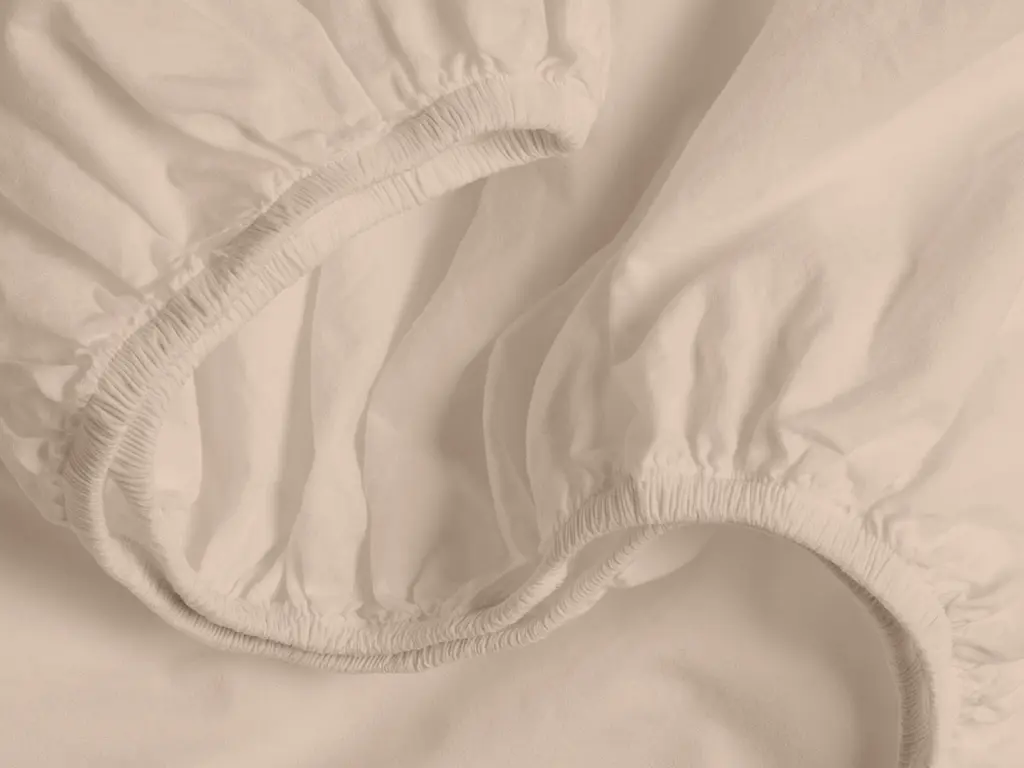 Комплект постільної білизни Cosas двоспальний з простирадлом на резинці BEIGE GEOMETRY 180 x 220 см (CellAshbeige_El140-12Magnolia_180) - фото 10