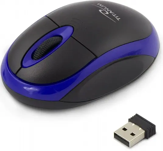 Миша Esperanza Titanum TM116B Vulture Wireless black blue - фото 2