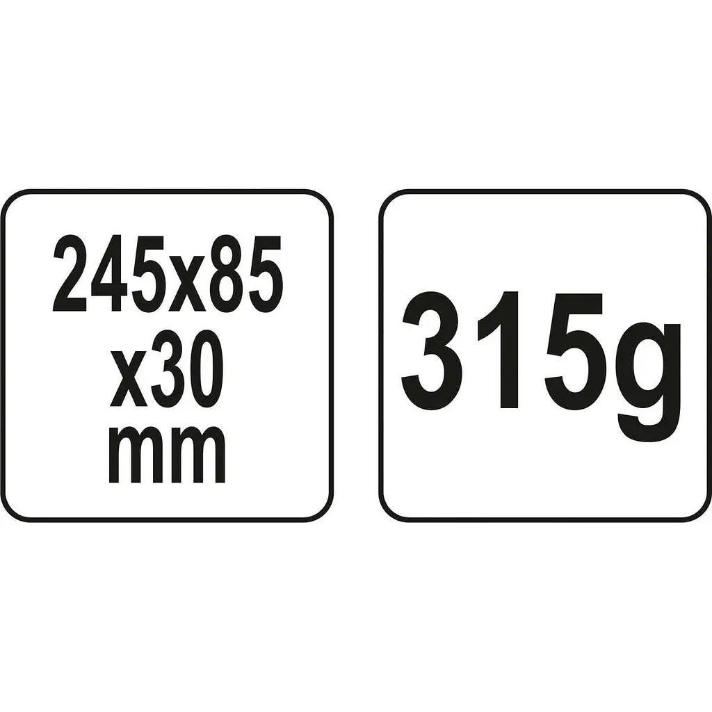 Клин пластиковий Yato 24.5х8.5х3 см (YT-79881) - фото 4