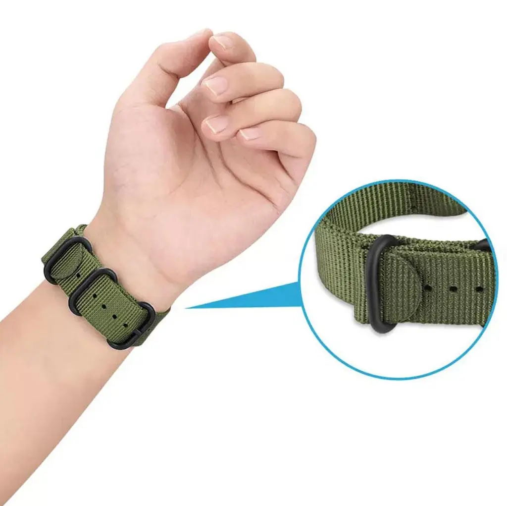 Нейлоновий ремінець Primo Traveller для годинника Xiaomi Redmi Watch 3 Active Army Green - фото 4