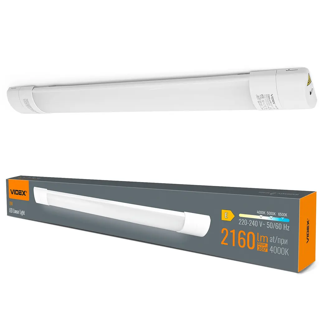 LED світильник лінійний магістральний Videx BN02 18W 0.6М 4000K-5000K-6500K (VL-BN02-1806CW)