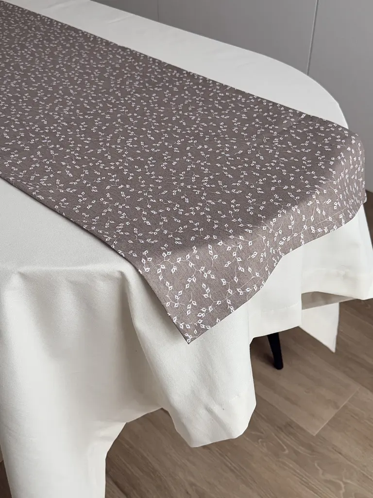 Ранер доріжка Ecotton DUCK 45x170 см для обіднього столу водовідштовхувальна кремовий (V 10/ Khave) (25008) - фото 4