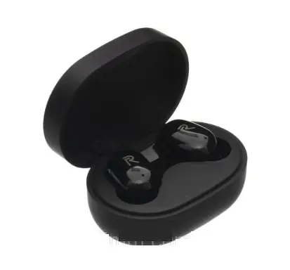 Беспроводные сенсорные наушники Realme AirDotspro (желтая коробка) Black - фото 2