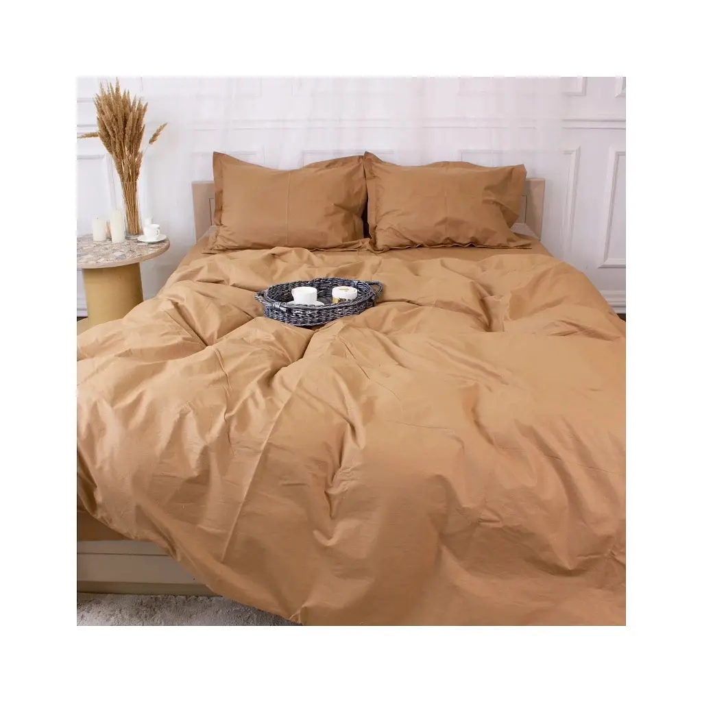 Постельное белье MirSon Poplin Line 015 Sandy 110x140 (2200006277385) - фото 5