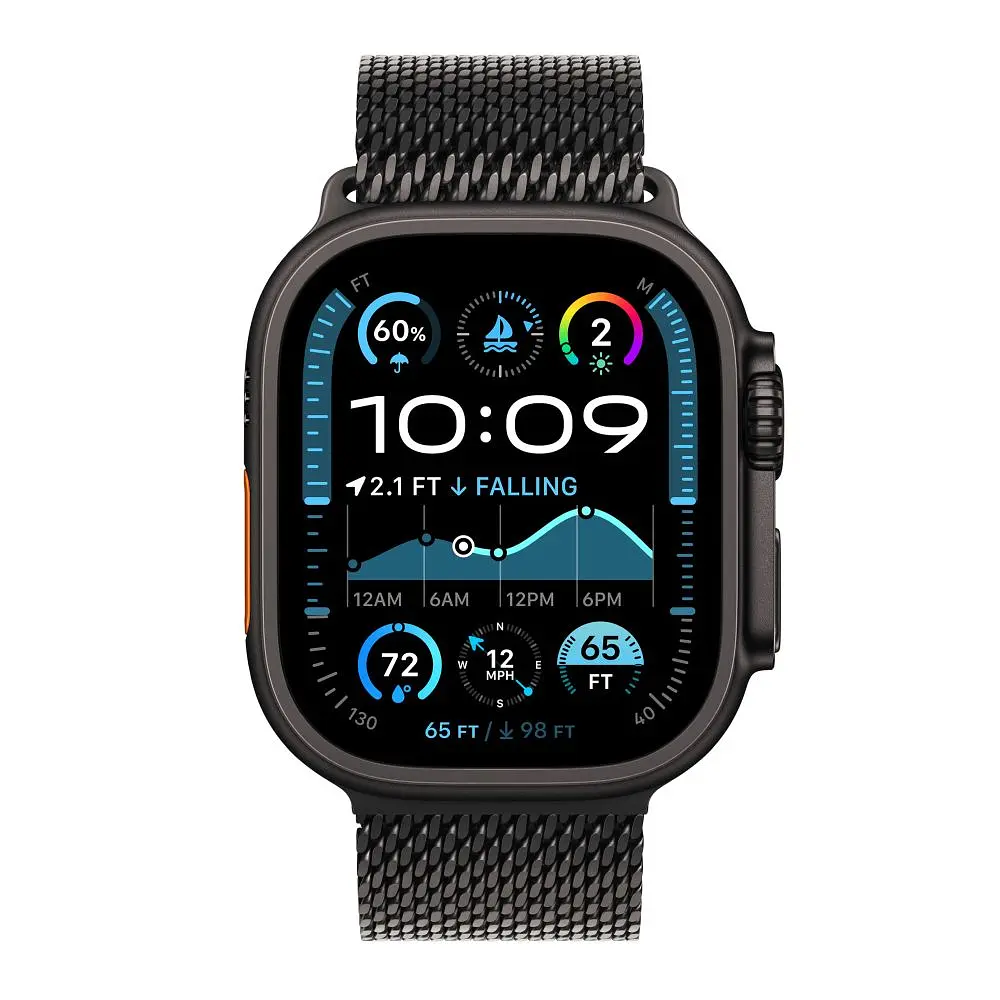 Ремінець Universal Milanese Clasp Apple Watch 49/Watch 45/Watch 44/Watch 42mm Black (37201_3610721) - фото 2