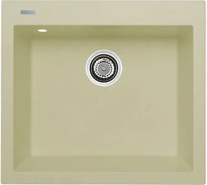 Кухонна мийка Adamant UNIVER ivory 560x500x200 мм, без крила 56 см - фото 3
