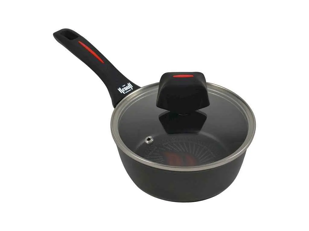 Ківш KRAUFF зі скляною кришкою 1л 16см Smart Fry з - фото 3