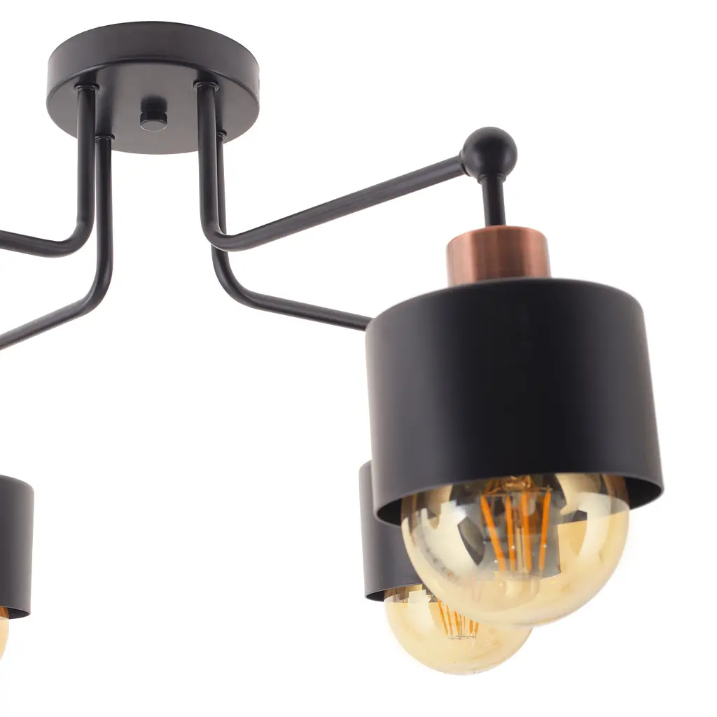 Люстра потолочная Brille для гостиной Е27 60W BK (BKL-911S/4) - фото 2