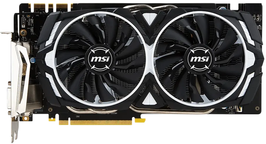 Відеокарта GeForce GTX 1070 8GB MSI Armor OC (GTX 1070 ARMOR 8G OC) Б/В - фото 2
