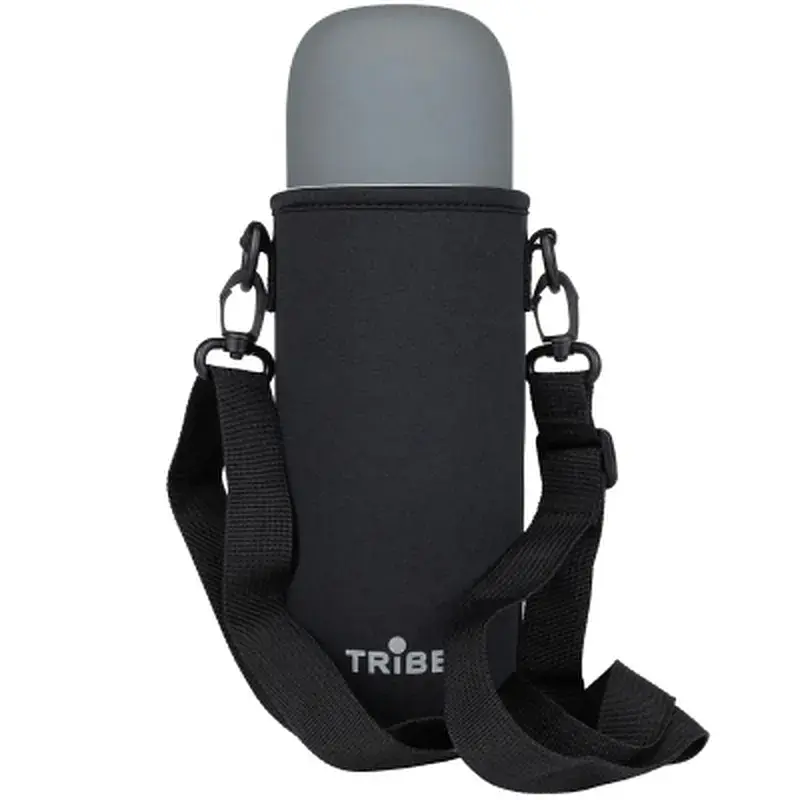Чохол для термоса Tribe Neoprene Cover Soft touch 1 л black (T-DF-0016-black) - фото 2