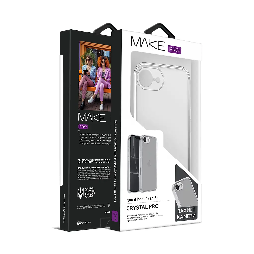 Чохол MAKE Apple iPhone 17e/16e Crystal Pro - фото 3