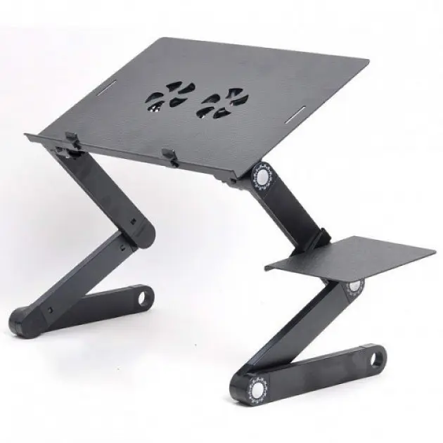 Столик - підставка для ноутбука з активним охолодженням Laptop Table T8 стіл-трансформер + 2 кулери - фото 4